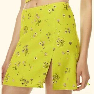 Aritzia Sunday Best Tatiana Skirt In Pear Green Purple Taupe
